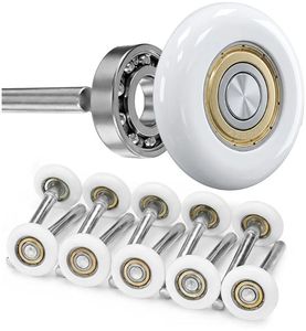 lot 17554 image: Nylon Garage Door Rollers 10 Pack - 2 Quiet Garage Door Wheels Replacement with 6200-zz Bearings, Quiet & Smooth Operation, Garage Door Roller Parts for Standard Residential Garage Doors - Retail $17
