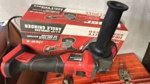 lot 40501 image: Bauer 4-12 Inch Cordless Angle Grinder 1761C-B