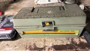 lot 40504 image: Plano Sportfisher 250 Tackle Box with Fishing Tackle