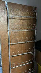 lot 60512 image: Over-the-Door Multi-Tier Wire Shoe Rack