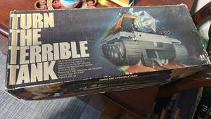 lot 60517 image: Tomy Turn The Terrible Tank Board Game