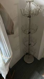 lot 60528 image: 4-Tier Rotating Shoe Rack Stand