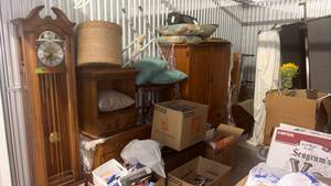Complete Storage Unit Contents | Furniture, Grandfather Clock, Guitar & Household Goods | Olathe, KS | Est. Retail $3,500