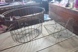 lot 1566 image: Antique Egg Baskets