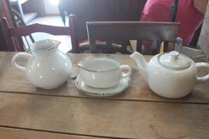 lot 1586 image: Dansk Teapot, Water Pitcher & Gravy Boat