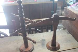 lot 1645 image: Wood Coffee Cup Rack and More
