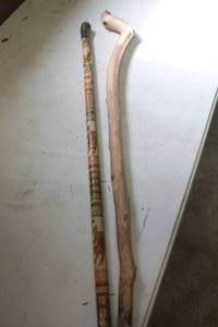 lot 1677 image: Wood Walking Canes