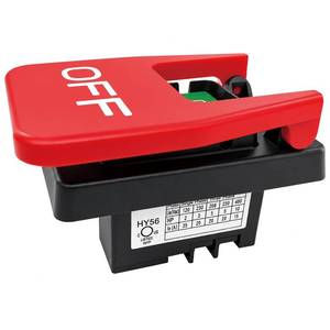 lot 142261 image: HY56 Universal 120V230V Single-Phase Emergency Stop Switch for Woodworking Machinery & Industrial Equipment - 2-Pole Electromagnetic Motor Control (Compatible with KEDU HY56 Model)