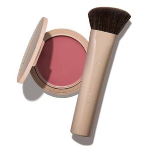 lot 142268 image: No Makeup Makeup Blush & Lip Duo with Brush, Cream-Balm, Pink  Second-Skin Cream-Balm Adds Sheer Buildable Color Includes Angled Brush for a Long-Lasting Semi-Matte Finish