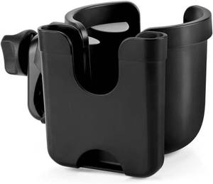 lot 342205 image: Accmor Stroller Cup Holder with Phone Holder, Bike Cup Holder, Universal Cup Holder for Uppababy Nuna Doona Strollers, 2-in-1 Cup Holder for Walker, Wheelchair, Scooter