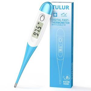 lot 342210 image: Thermometer for Adults and Kids with 8 Seconds Fast Accurate Reading, Accurate & Safe-Baby Thermometer for Oral, Rectal or Under Arm Use, Large LCD Display with Fever Alarm