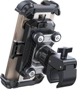 lot 442105 image: JOYROOM Motorcycle Phone Mount Holder - Dual Vibration Dampener 150mph Anti-Shock Phone Holder for Motorcycle Upgrade Handlebar Clamp - Bicycle Bike Phone Holder Mount for 4.7-7 Cell Phones