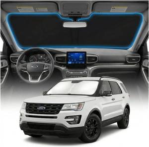 lot 442109 image: for Ford Explorer Sun Shade Windshield Cover - Custom Fit Explorer Accessories 2020-2025 2026 Sunshade Foldable UV Protection & Heat Shield Sun Visor Accessories