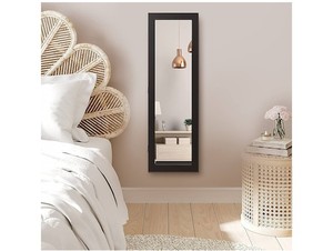 lot 187319 image: Hanging Mirror Jewelry Armoire, Door or Wall Mounted Cabinet Measures 12 x 30 x 2.25 in