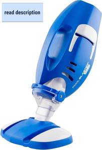 lot 242146 image: Retails for $200 POOL BLASTER Max Cordless Pool Vacuum for Deep Cleaning & Strong Suction, Handheld Rechargeable Swimming Pool Cleaner for Inground and Above Ground Pools, Hoseless Pool Vac by Water Tech