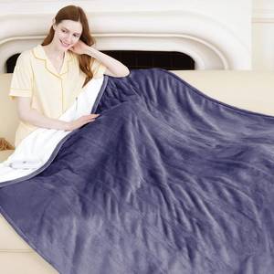 lot 152171 image: Heated Blanket Throw, Gray Electric Blanket, Gift for Women  5 Heating Settings, 4H Auto-Off, 50 x 60 Fast Heating Blanket, Washable, Cozy for GrandmaMomCouchOffice, ETL Certified