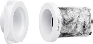 lot 152173 image: Magnetic Dryer Vent Coupling FR ABS V-0 Dryer Vent Connector Kit Airtight Seal Easy to Clean Quick Connector Including a 2.6ft 4 Duct and two Clamps, White, SDV180