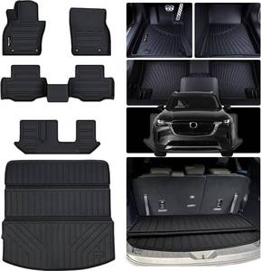 lot 251640 image: Retails for $120 Floor Mats & Trunk mat for 2024 2025 2026 Mazda CX-90 PHEV 8 Seats-2 Row Bench Seat(Not Fit 6&7 Seats) TPE All Weather Protection 3 Rows Car Floor Liners & Cargo Liners for CX90 Accessories