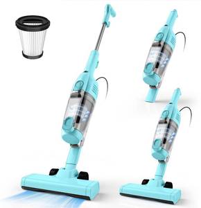 lot 251651 image: Vazone R6X Corded Stick Vacuum Cleaners for Home, 20Kpa Powerful Suction Stick Vacuum with 16Ft Cord, 2 in 1 Lightweight Handheld Vacuum Cleaner for Hardwood Floor Pet Hair (Green)