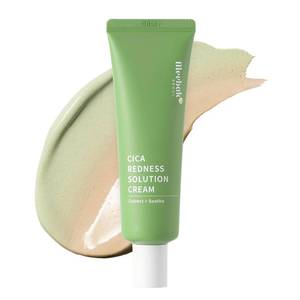 lot 251670 image: Meebak Cica Redness Solution Cream  Redness Relief for Face  Green Color-Corrector  BB Cream for Sensitive Skin  Green Color Corrector - Fair to Medium Skin