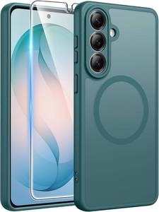 lot 251672 image: FNTCASE for Samsung Galaxy S26 Plus Case, Fit for Magsafe, Screen Protector  Full Camera Protection, Translucent Matte, 14FT Military Grade Drop Proof, Shockproof Protective Phone Cover, Sagebrush Green