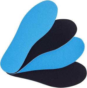 lot 351822 image: Amitataha 2 Pairs Breathable Insoles, Super-Soft, Sweat-Absorbent, Double-Colored and Double-Layered Shoe Inserts of Foam that Fit in Any Shoes (BlueBlack, 7-9 Women6-7.5 Men)