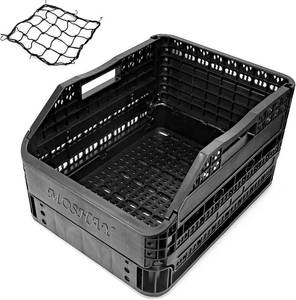 lot 351833 image: MOSHAY Bike Bicycle Foldable Rear Basket - Patented Design Easy to Install Bike Storage Rear Basket with 32L Large Capacity - Premium Quality Durable Resistant to Heat & Corrosion