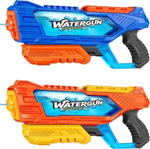 lot 351845 image: Quanquer 1000cc Water Guns for Kids Adults - 2 Pack Fast-Fill Super Squirt Blaster Soaker with 32 Feet Shooting Range Pump Action Summer Gift Outdoor Toys for Swimming Pool Beach Water Fighting