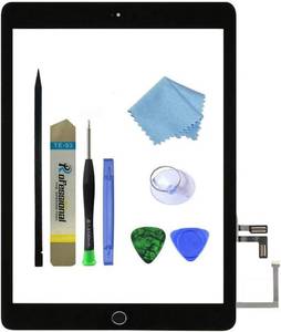 lot 351846 image: for Black iPad 5 2017 9.7 inch  A1822, A1823  Touch Screen Digitizer Assembly Replacement with Home Button, Camera Bracket, Pre-Installed Adhesive, Tool Repair Kit