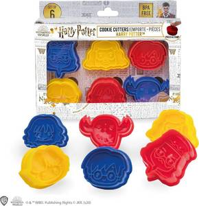 lot 452166 image: Cinereplicas Harry Potter - Cookie Stamps - Set of 5 - Official - All Hogwarts House