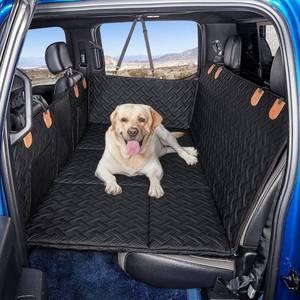 lot 452179 image: Retails for $110 MAXFUT Dog Car Seat Cover for Back Seat,Seat Extender for Full Size Truck  Hard Bottom Dog Hammock,Waterproof,Scratch Resistant Leather,Strong Support,More Rest Space,Truck Back Seat Protector,Black