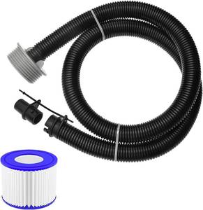 lot 452187 image: Saluspa Replacement Parts with Inflation Hose for Hot Tub  Fits Coleman, Intex, Bestway, Lay-Z-Spa, with Connector Nut, Air Pump Hose Replacement Set