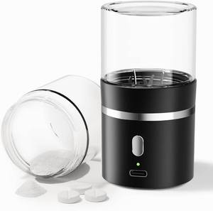 lot 452212 image: Electric Pill Crusher, Portable Cordless Pill Crusher Fine Powder for Travel, Easily Crush Small and Large Pills & Vitamins for Elderly, Pets (Black)