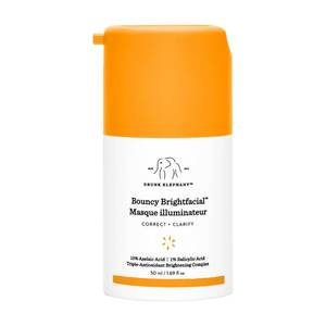 lot 452218 image: Drunk Elephant Bouncy Brightfacial - 50 ml1.69 fl oz - Illuminating Face Mask - Clean Clinical Skincare - Cruelty-Free - Dermatologist-Tested - Free of Essential Oils, Silicones, and Fragrance