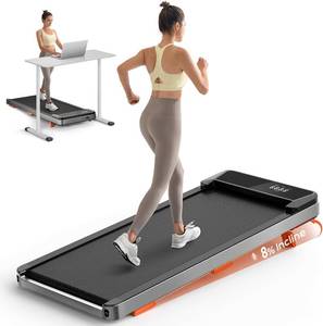 lot 187310 image: Retails for $162 Walking Pad,Treadmill with Incline for Home Office, 2.5HP Portable Under Desk Treadmill with 265 Lbs Capacity,Remote Control, Led Display