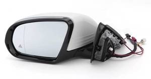 lot 242117 image: Retails for $406 Side Door Mirror Assembly, Compatible With Mercedes Benz W213 E Class E300 E400 E260 2016-2020 Mirrors Turn Signal Glass Light Blind Spot GPS(Left inner)