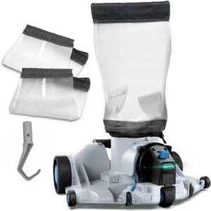 lot 251610 image: Retails for $189 Automatic Leaf Robotic Pool Vacuum Cleaner Heavy Duty Pool Opening Heavy Debris 360  Ultra Wide Suction Inlet, 1.85 Gal X-Large Bag, 62 GPM Flow, 90 Min, AutoPark - Ideal for Inground Aboveground Pool