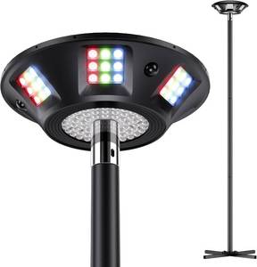 lot 351778 image: Retails for $150 Govee Outdoor Lamp Post Lights, 2000LM High White Brightness with 6 Zones RGBIC Lighting Effect for Halloween Decor, Double Sensor Integrated, IP66 Waterproof, Work with Alexa, Google Assistant