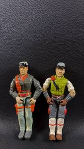 lot 3 image: 1993 and 1986 G.I. Joe Cross-Country Battle Corps Supply Specialists