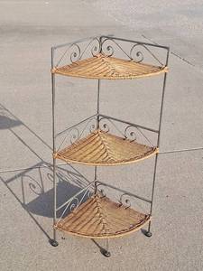 lot 38 image: Good Condition Corner Shelf 3 Foot Tall x 13 Deep