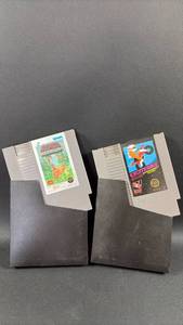 lot 61 image: 2 NES Games, Ikari Warriors & Excitebike Nintendo Entertainment System Cartridges