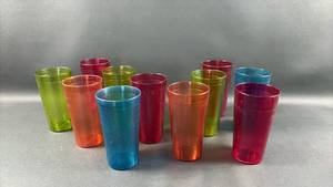 lot 85 image: (11) Colorful Stacking Tumblers