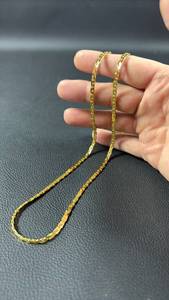lot 86 image: 22 Inch 14K GP Chain With Sturdy Clasp