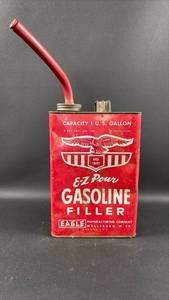 lot 96 image: Vintage Eagle EZ Pour Gasoline Filler No. 1001 1 Gallon