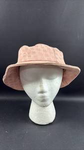 lot 98 image: Pink Dooney&Bourke Monogram Bucket Hat with All-Over Logo Print