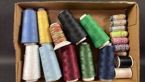 lot 129 image: Tru Lock Thread Bobbins and Other SewingCraft Supplies