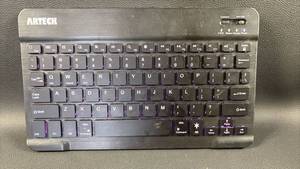 lot 141 image: Arteck Wireless Keyboard with Purple LED Backlight