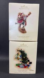 lot 142 image: Hallmark Keepsake Ornaments NIB Disney & Santa