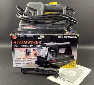 lot 148 image: Black & Decker Steamworks Wallpaper Stripper Kit Model 1201 and Perforator