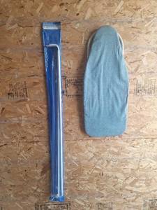 lot 154 image: Table Top Ironing Board and New Curtain Rods